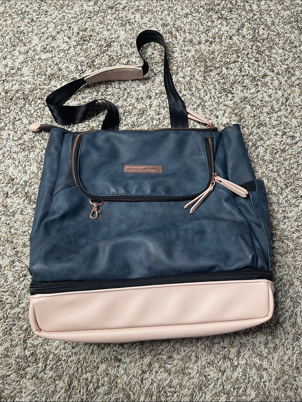 Petunia Pickle Bottom Pivot Pack Diaper Bag Backpack Indigo/Blush - Picture 3 of 11